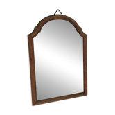 Antique tall round mirror