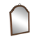 Antique tall round mirror