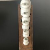 Série de poids en porcelaine ancien