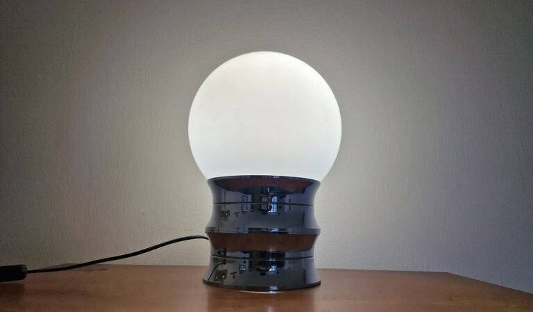 Large Rare Midcentury Table Lamp, Italy, 1970s