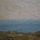 Painting Oil on Canvas Framed, signed Victor Barjon (1845-1920), Cote Rocheuse Bretagne
