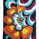 1970s German Wool Rug with Pop-Art Floral Pattern