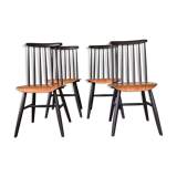 Suite of 4 scandinavian chairs "Fanett" by Ilmari Tapiovaara, 60