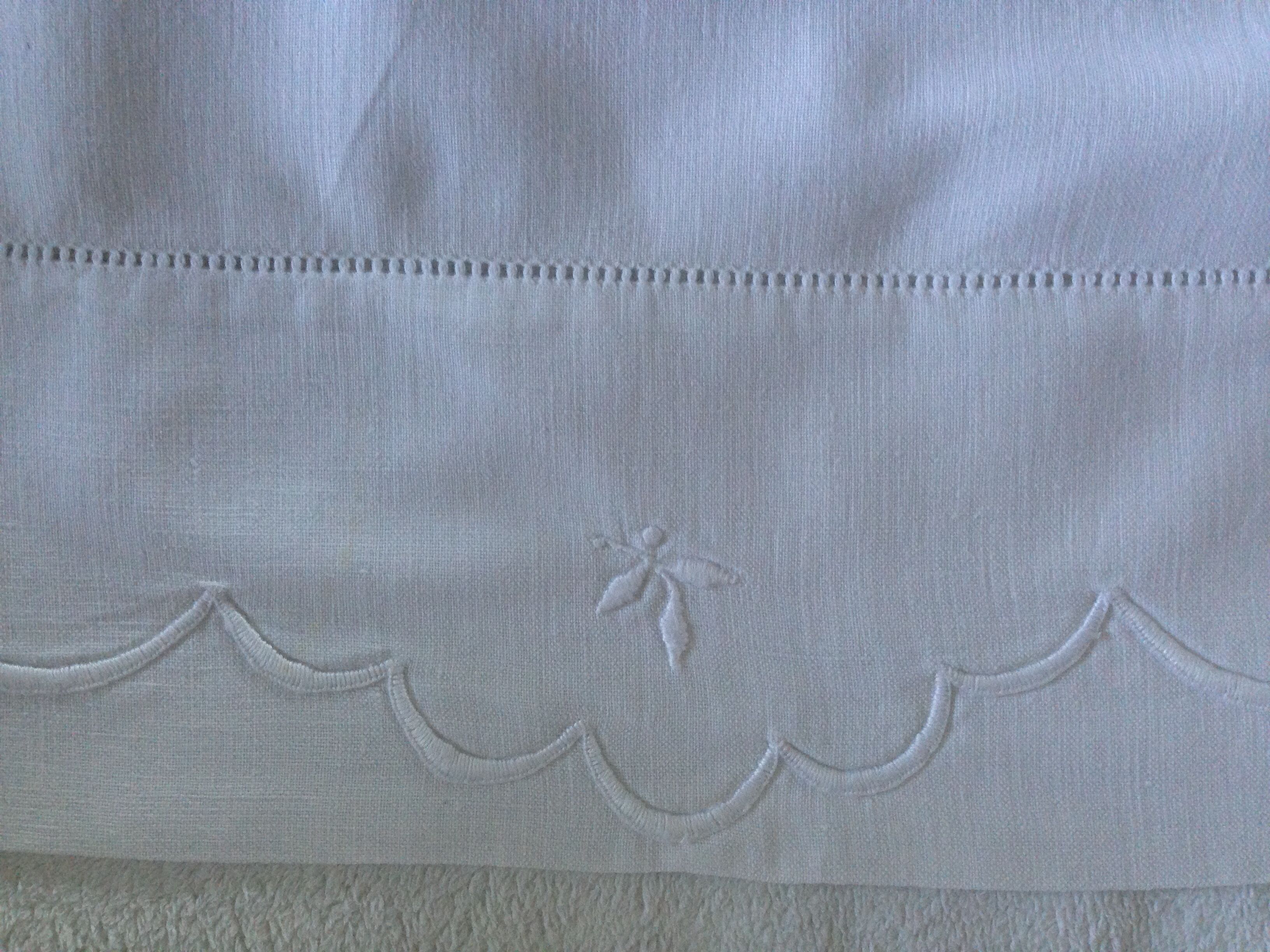 Old sheets embroidered 228 X 340