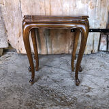 Coffee nesting table style Louis XV