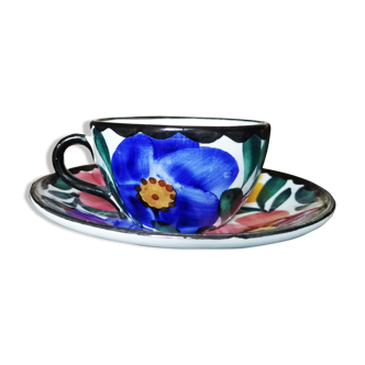 SMF Schramberg Handgemalt vintage breakfast cup