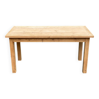 Renovated solid wood farmhouse dining table, 150cm