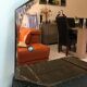 Art deco bevelled mirror  75x54cm
