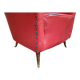 Isa Bergamo - armchair - pressure-moulded brass feet
