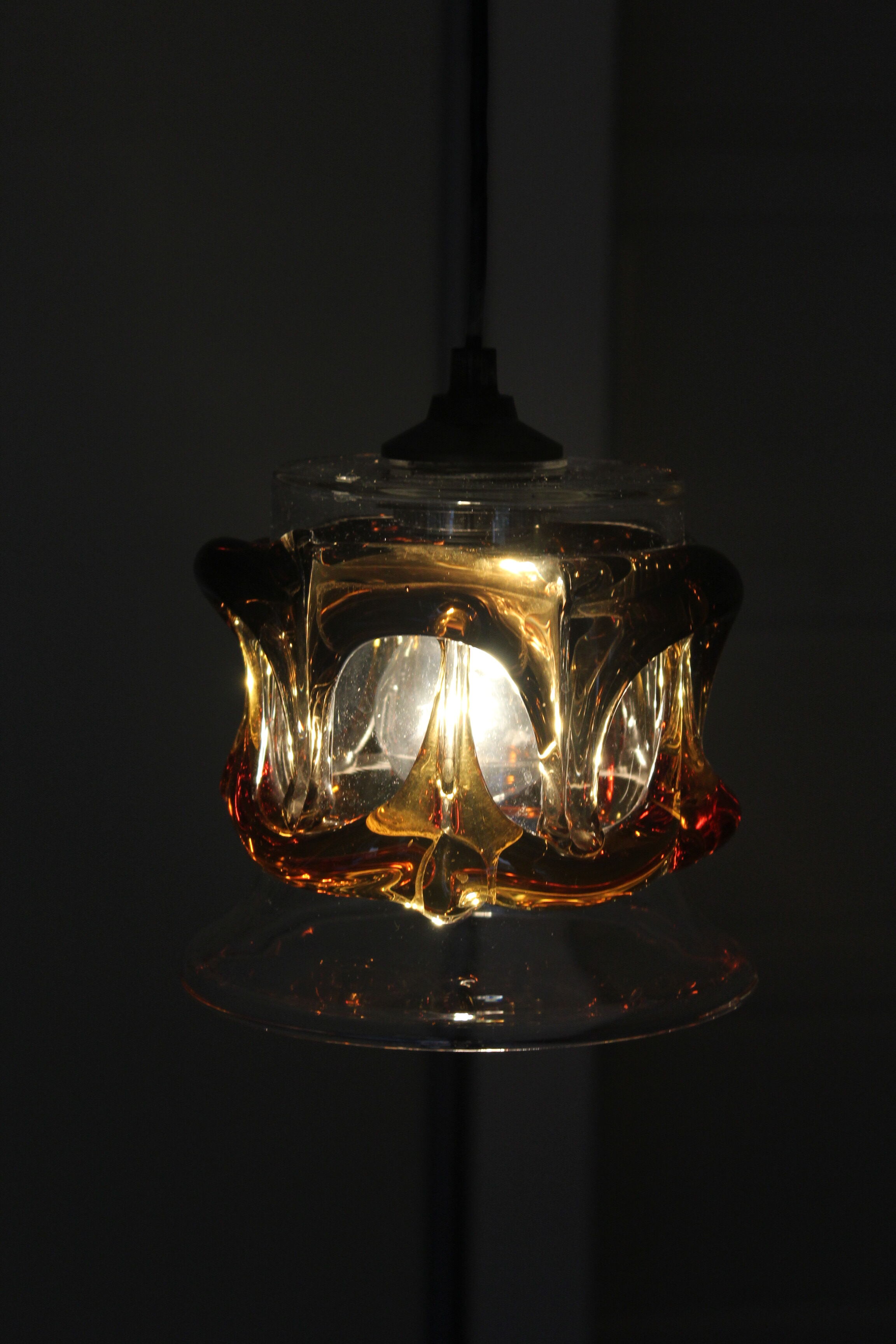 Hanging lamp glass from murano