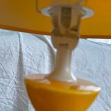 Bedside yellow lamps