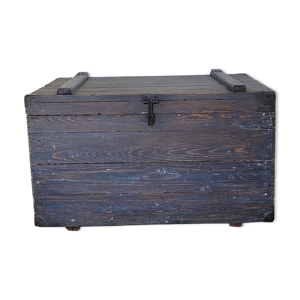 malle coffre en bois