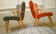 Fauteuils Zig Zag scandinaves années 50 60