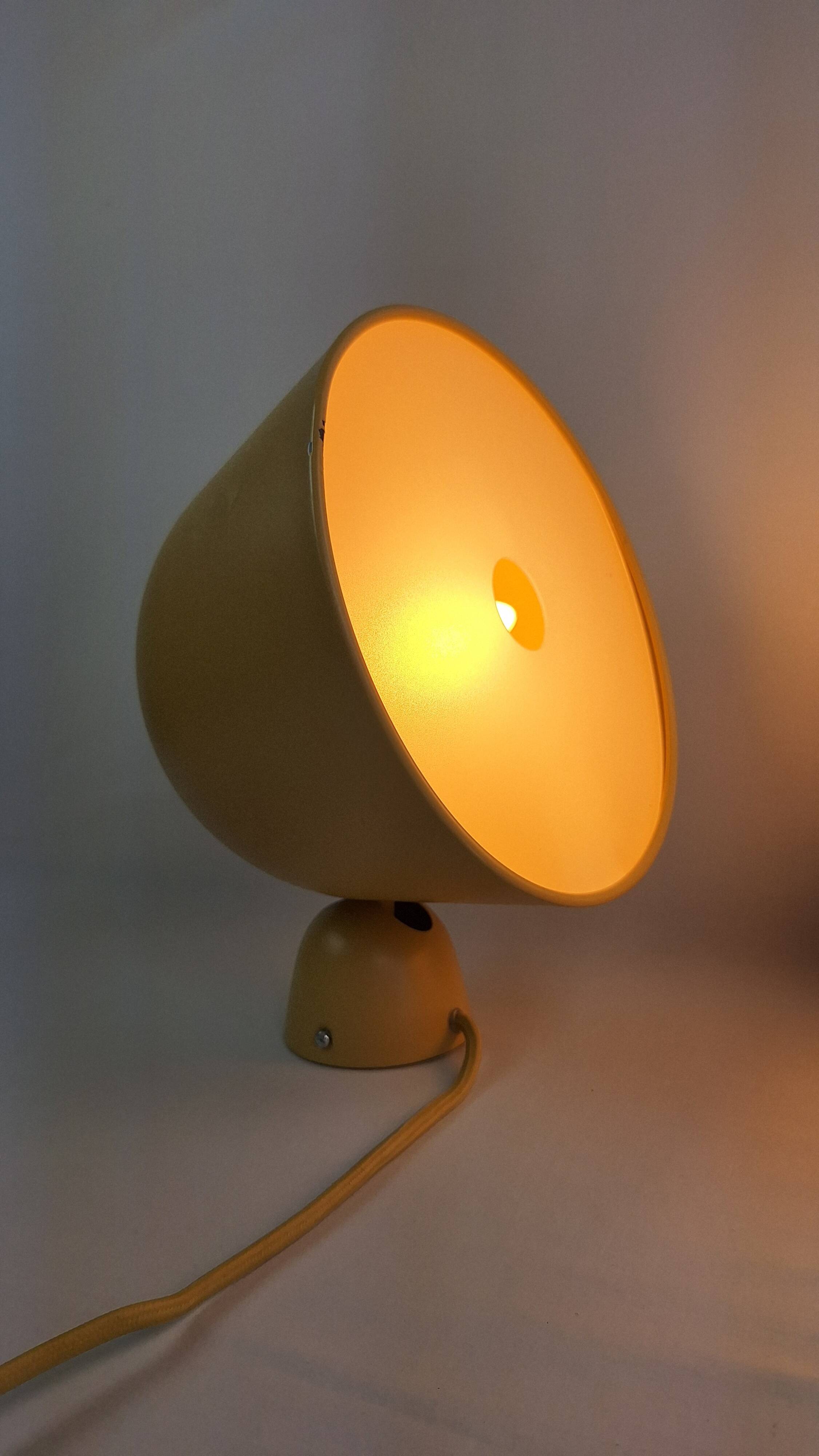 Pair of vintage space age adjustable bedside wall lights