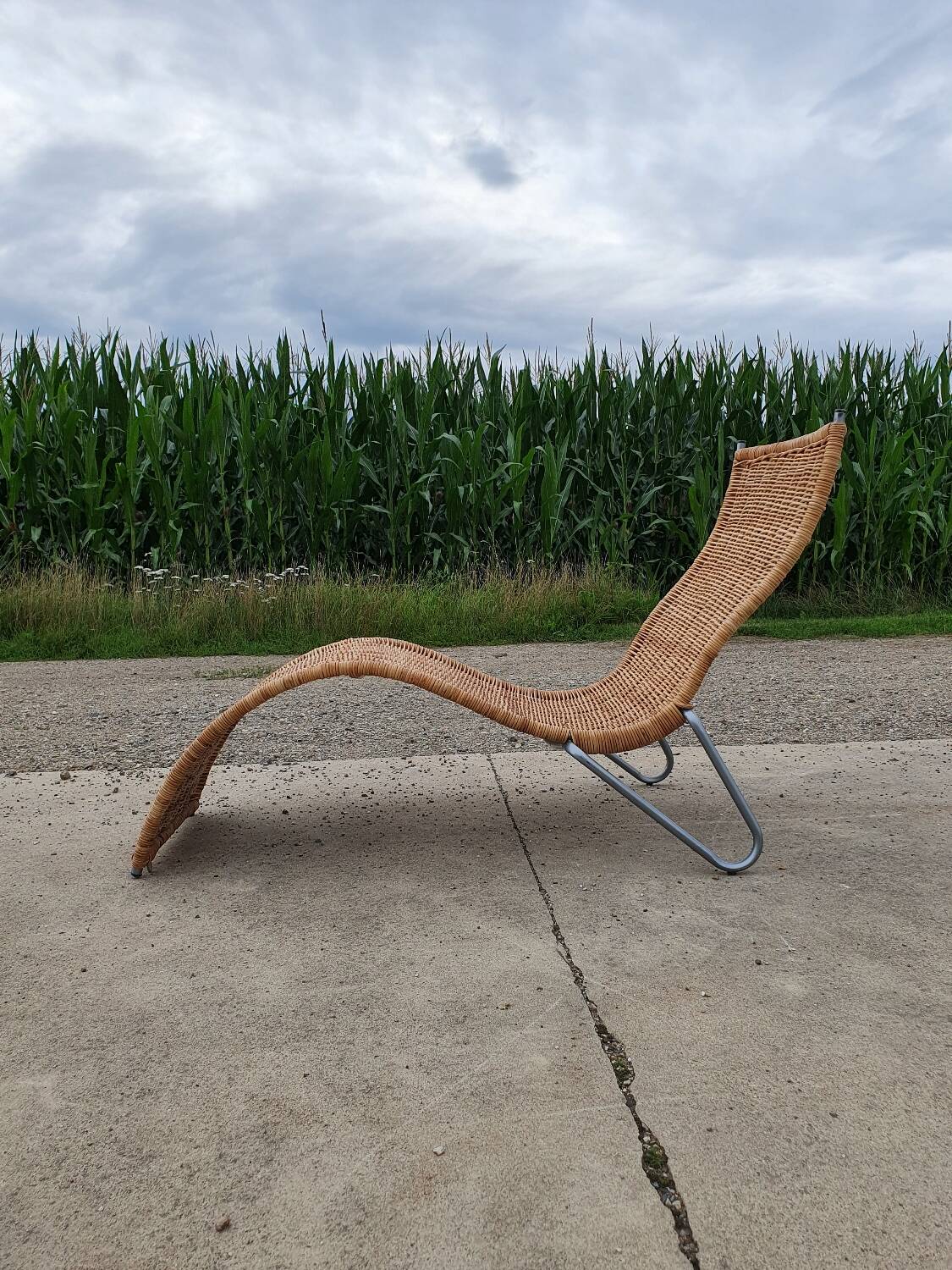 Rattan Lounger Karlslund by Karl Malmvall Ikea, 2005
