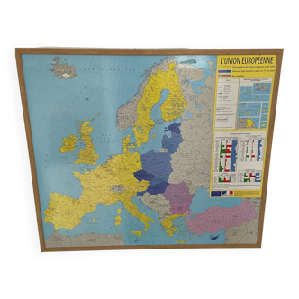 Carte scolaire murale Union européenne 2004