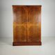 English Art Deco Light Burr Walnut Compactom Gentleman's Wardrobe