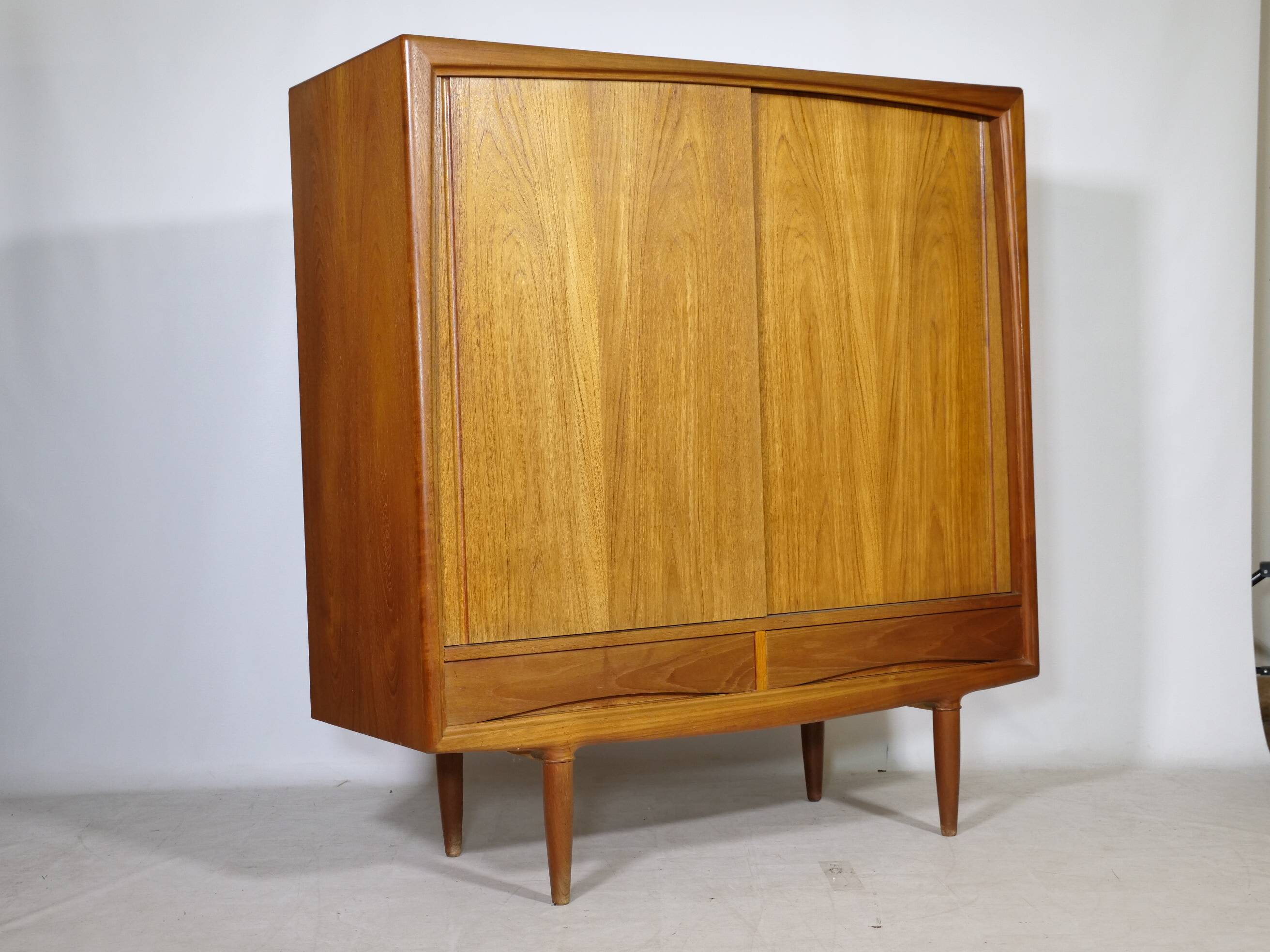 Mid Century Teak Highboard by Axel Christensen for Aco Møbler, 1960s