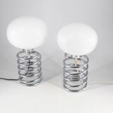Pair of spring lamps, 1970s