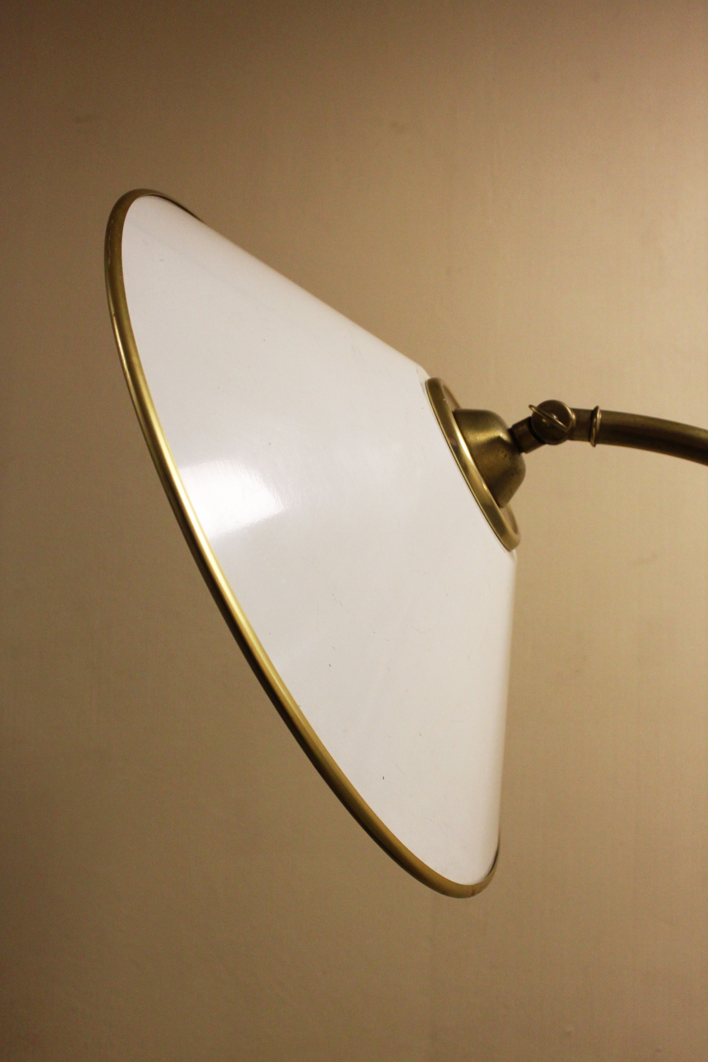 Floor lamp with shelf by Kaiser, Germany, 60's.