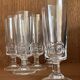 1970s Cristal d'Arques Series B champagne flutes: set of 6