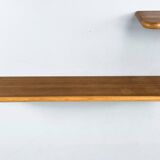 Ensemble de 2 étagères murales en teck du milieu du siècle, années 1970