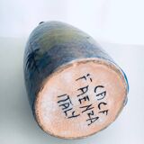 Mid-Century Design Art Studio Ceramic Table Lamp by Cacf Faenza, Italy, 1950s