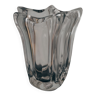 T vase de forme tulipe en cristal, Daum France
