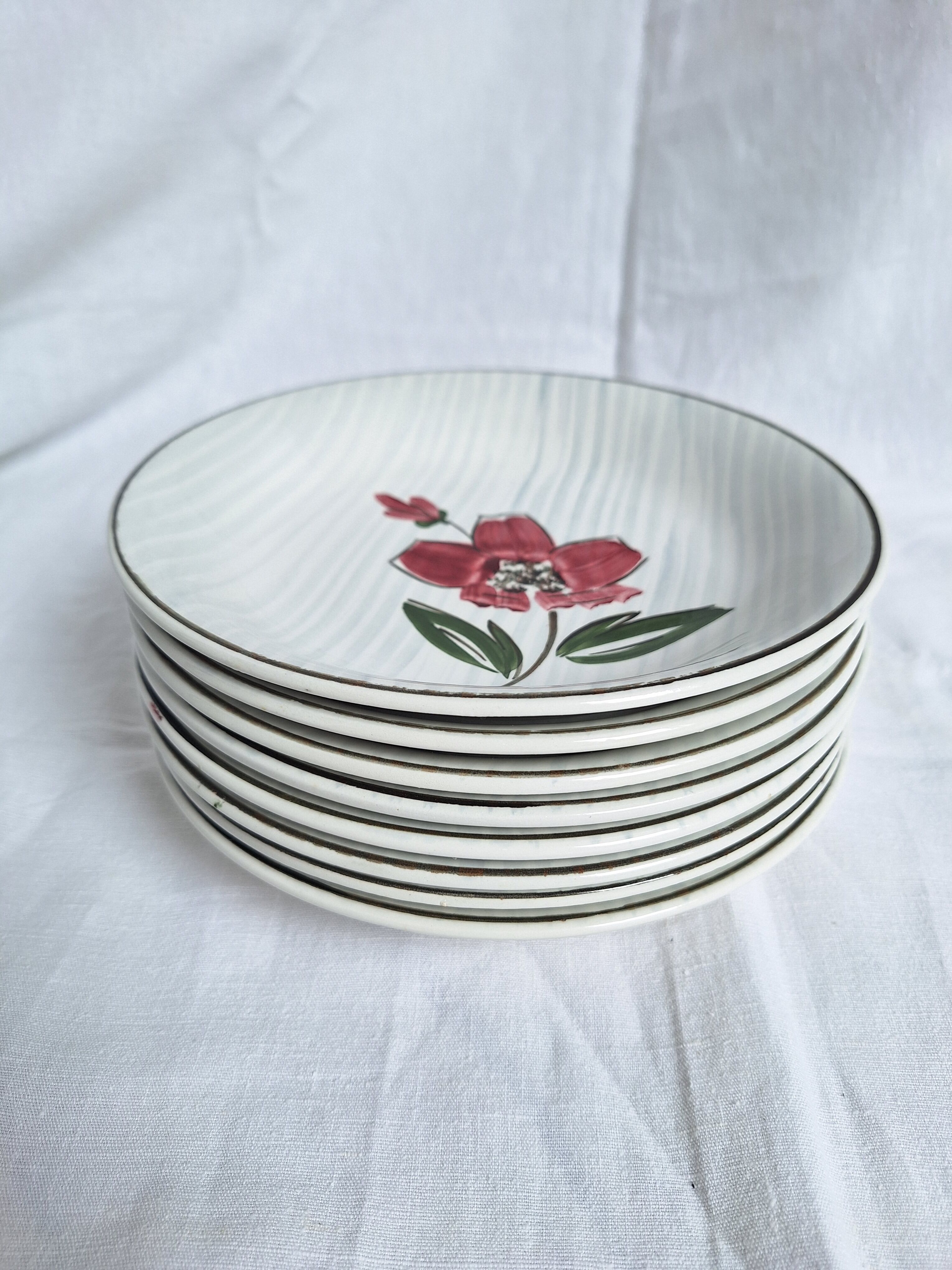 Assiette Sarreguemines vintage
