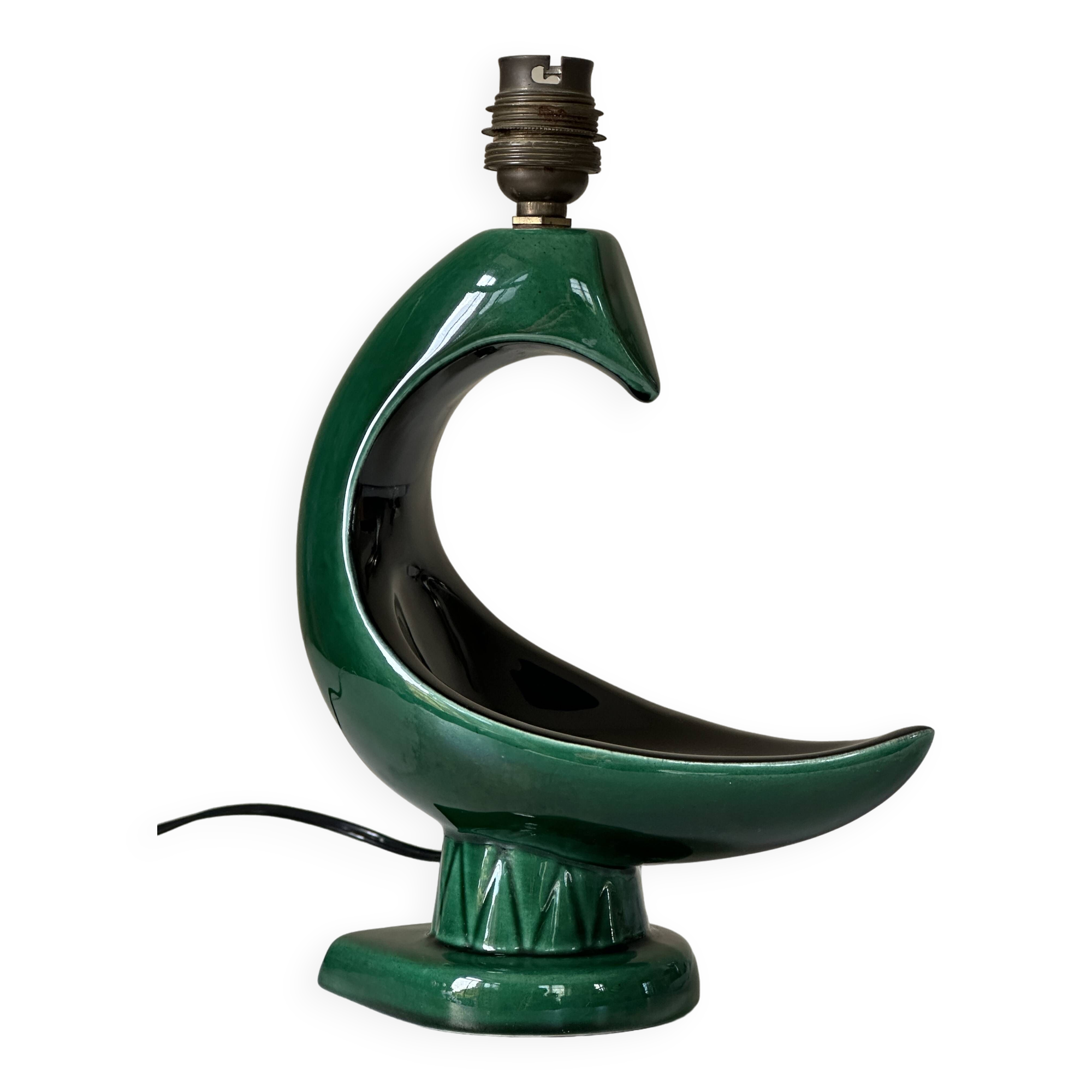 Vintage ceramic bird lamp from the 60s