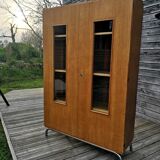 Vintage glazed school cabinet