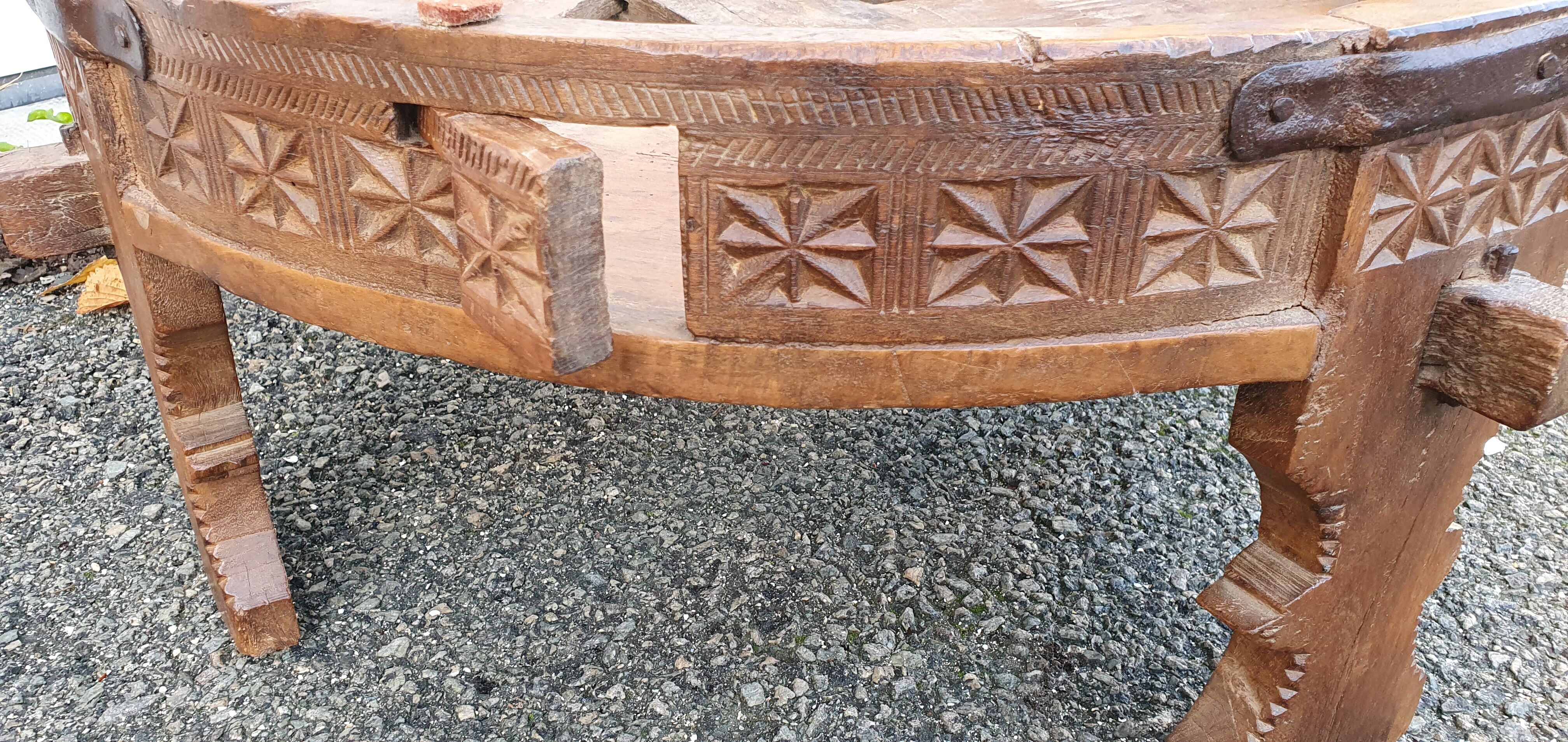 Cart wheel table early XXth century