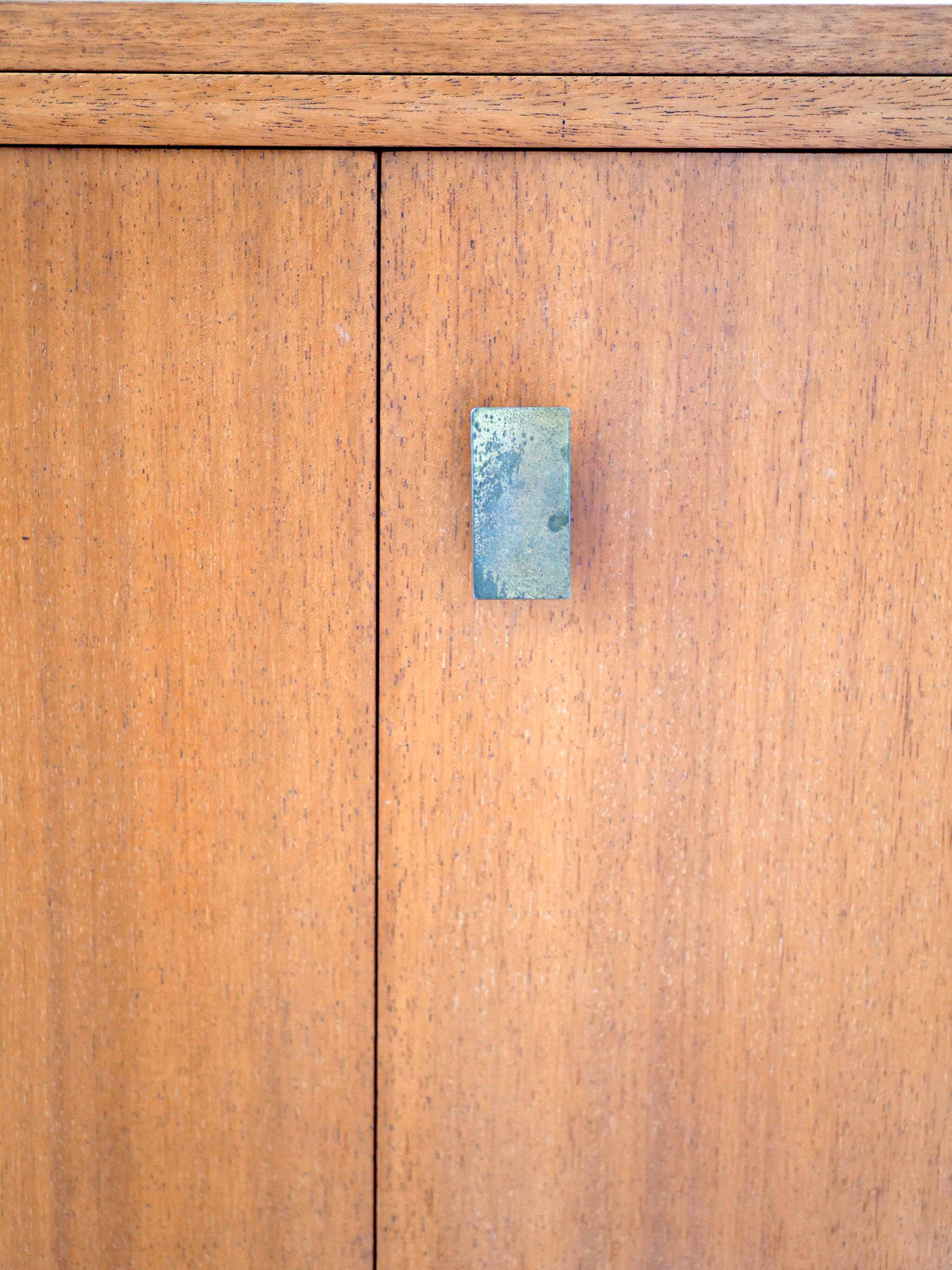 Modernist showcase library in teak