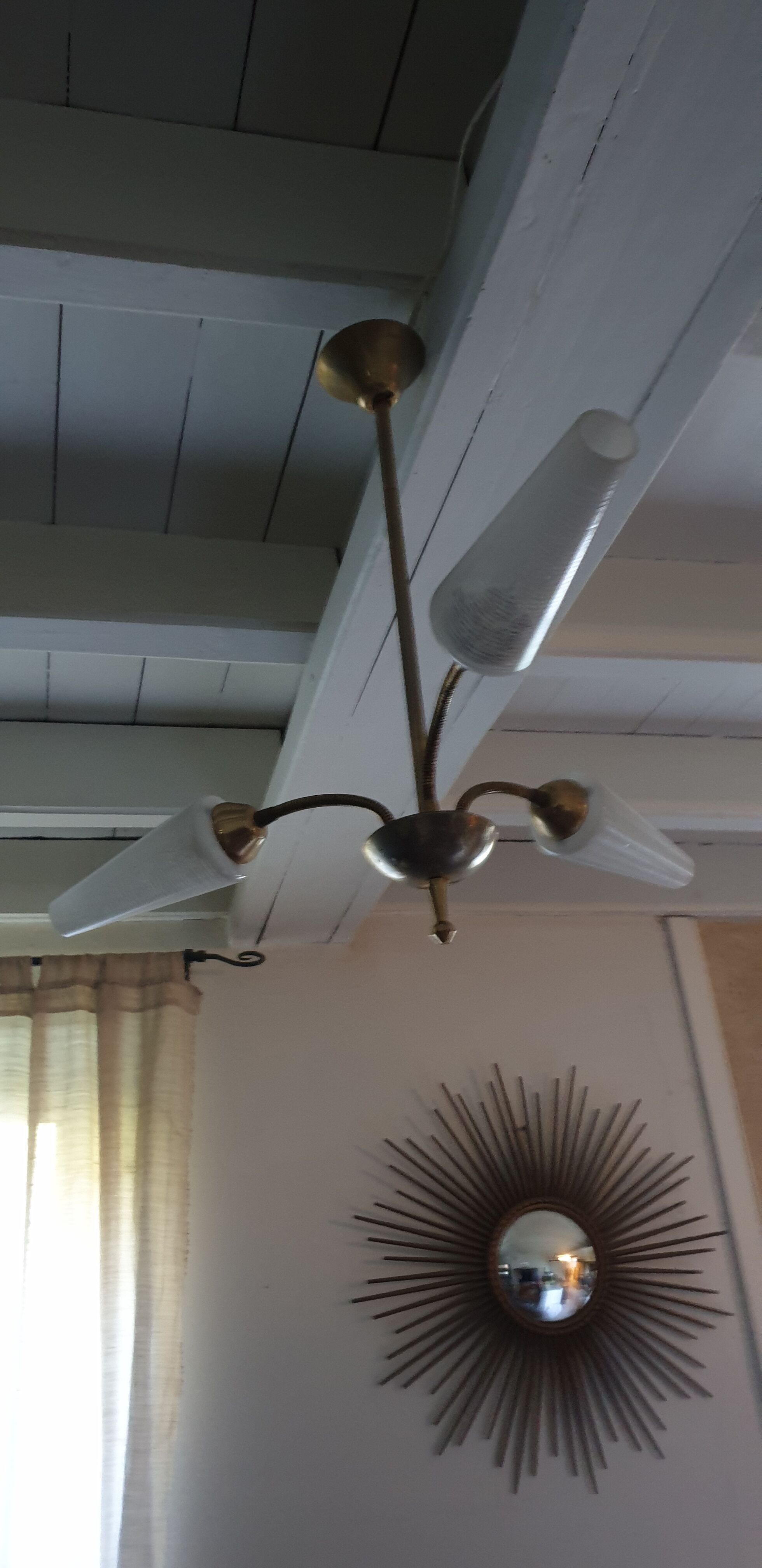 Three-burner chandelier