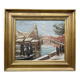 Tableau: Oil on panel - landscape of Venice
