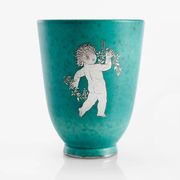 Vase Wilhelm Kage "argenta" for Gustavsberg Sweden 1945