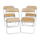 4 chairs Plia design Giancarlo Piretti Castelli Italy 60