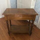 Old console in turned pine feet