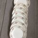 6 dinner plates + 1 dish - iron earth - "ennege" nouvelles galeries paris - vintage
