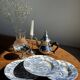 Lot de 5 assiettes anglaises bleues D23