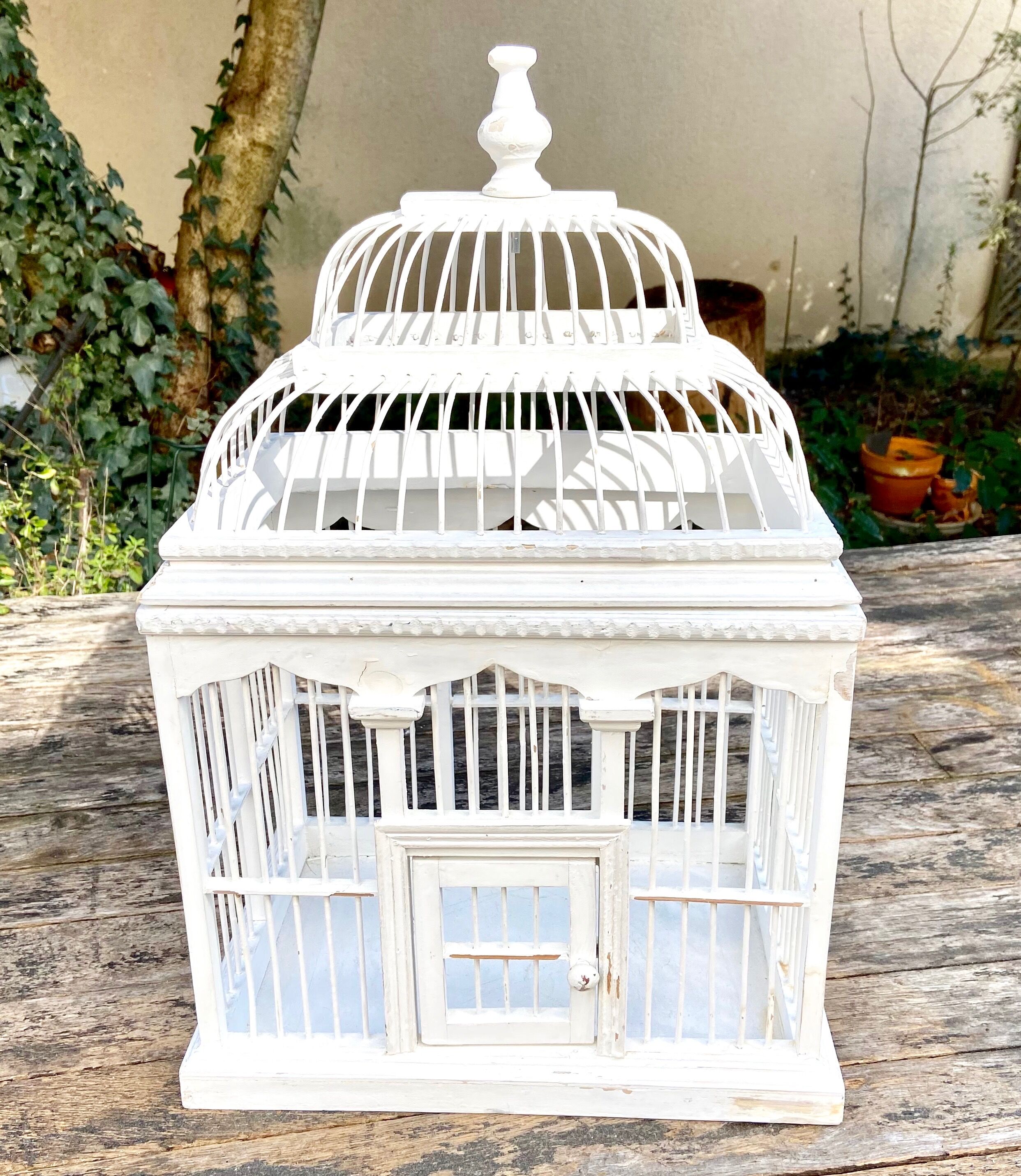 Cage en bois décorative