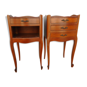 Pair of Louis XV style bedside tables