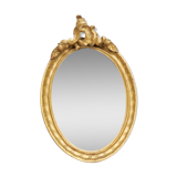 old Louis XV style gilded wood mirror, rococo
