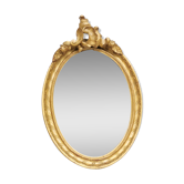old Louis XV style gilded wood mirror, rococo