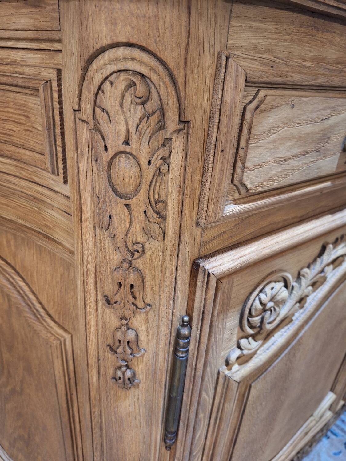 Louis XV style sideboard in solid oak