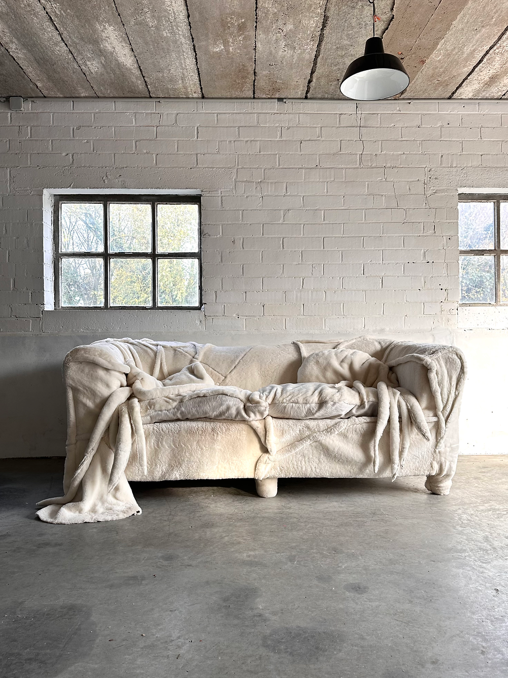 Vintage Sofa 'Octopus', upholstered by Carine Boxy, Belgium, 2024