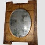 Miroir peint en bois du XIXe siècle 97cm