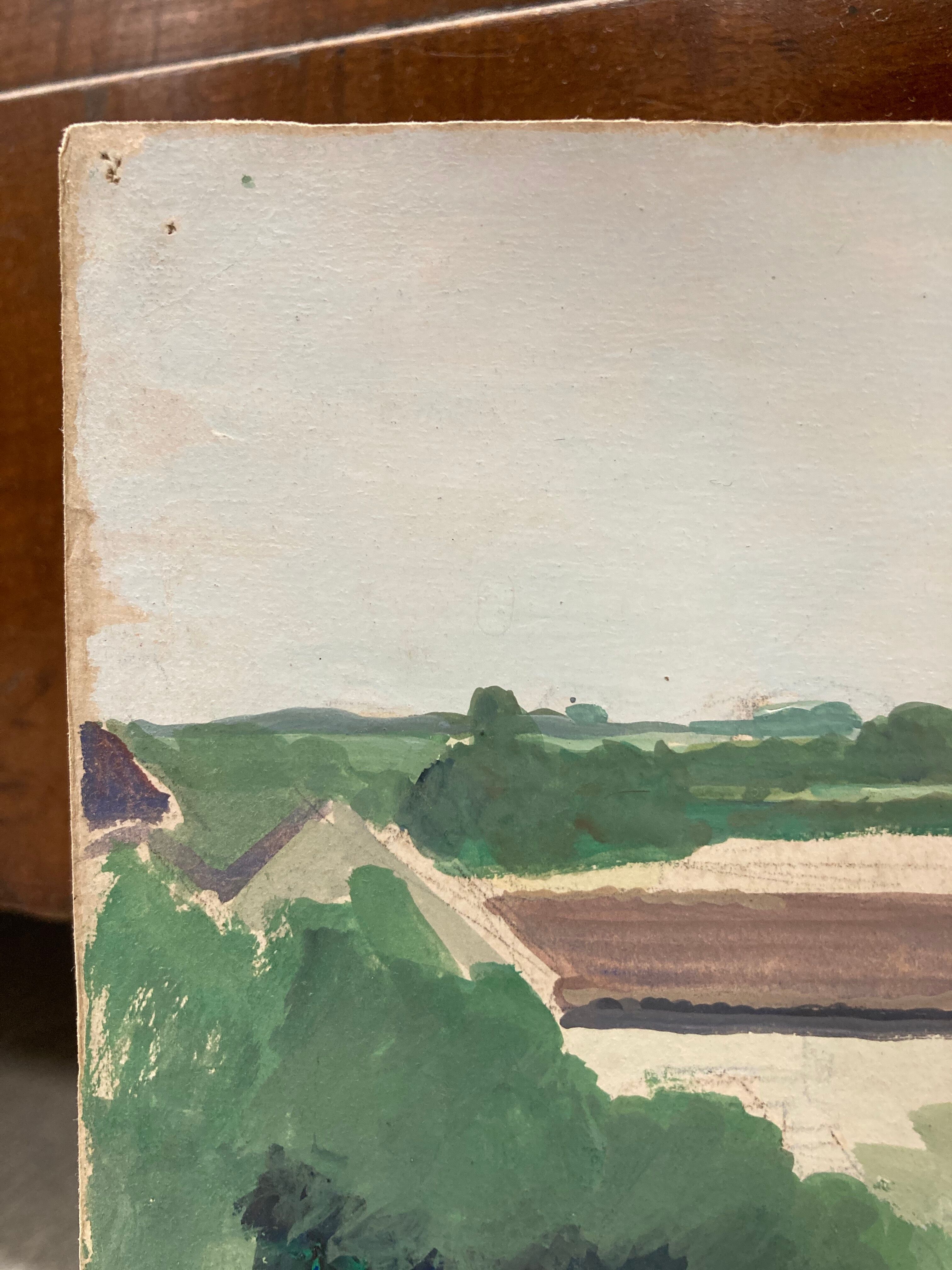 Vintage landscape painting
