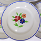 Set of 6 vintage Badonviller porcelain dessert plates