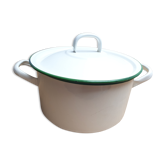 Enamelled pot
